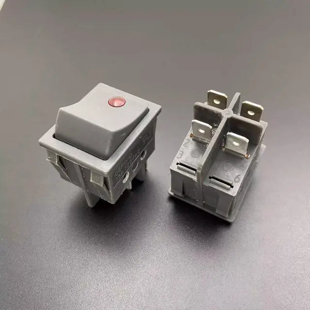 Alt view image 5 of 5 - Defond DRH-2415-3 Illuminated Rocker Switch, 4-Pin 2-Position ON-Off 16A 250V, Power Switch with Light for Appliances, Industrial Equipment and Power Sockets