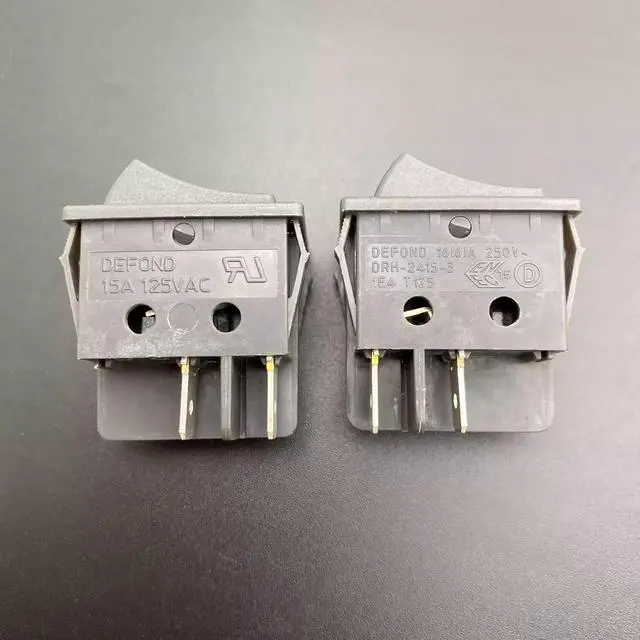 Alt view image 2 of 5 - Defond DRH-2415-3 Illuminated Rocker Switch, 4-Pin 2-Position ON-Off 16A 250V, Power Switch with Light for Appliances, Industrial Equipment and Power Sockets