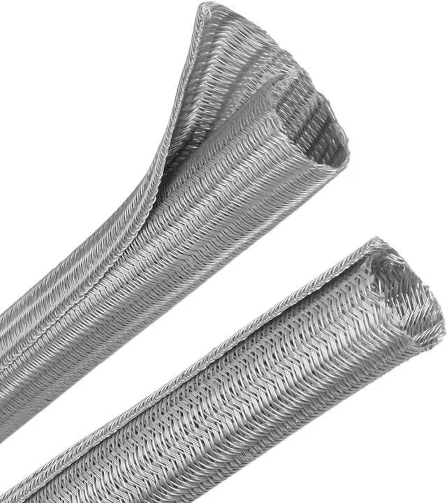 Main image of 25ft PET Braided Cable Sleeve 1 inch(25mm) Wire Protector Cable wrap Wire Covers for Cords Cable Sleeves Cord Management Cable Management Sleeve(Grey)