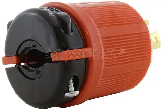 Alt view image 5 of 5 - AC WORKS Super Durable Industrial Grade Locking Style Replacement Wiring Male Plug (L17-30 3-Phase 30A 600V)