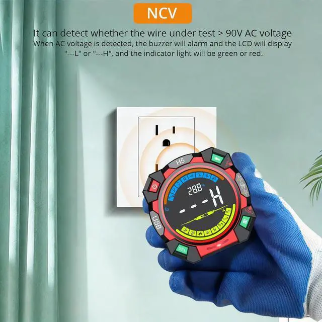Alt view image 5 of 7 - Neoteck 6000 Counts TRMS Multimeter Rechargeable Auto-Ranging Volt Meter for AC/DC Voltage & Current Electric Meter Tester with Color Screen for NCV Diode Continuity Resistance Capacitance