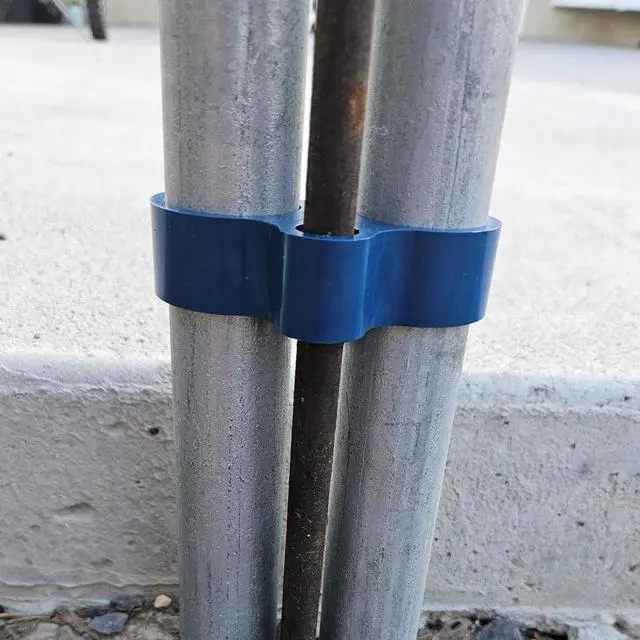 Alt view image 2 of 6 - Rack-A-Tiers Slammers Rigid/PVC Conduit Spacer with Support Hole - 50 Pack (1") (35100.RSWS)