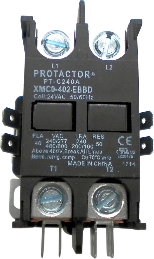 Alt view image 2 of 6 - Contactor 2 Pole 40 Amp Protactor Heavy Duty Enclosed Replacement for Carrier Byant Payne P282-0421