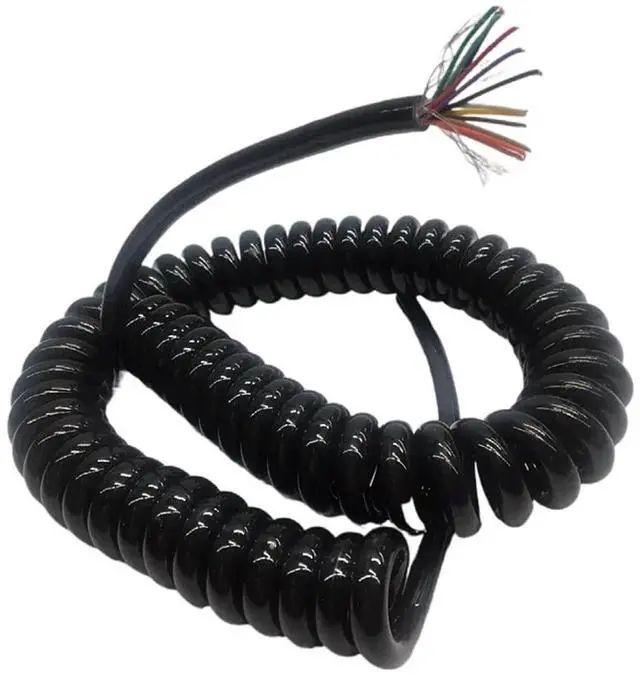 Main image of PU Spring Shield Cable 9 10 1214 17 21 20 25 core 28 24 22 awg Stretch 1 2 3 4 5 6 7 8 11 12 Meters Spiral Telescopic Wire(Stretch 4 Meter,21 cores 26 AWG)