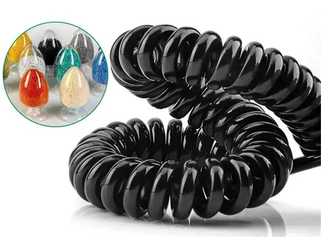Alt view image 5 of 6 - PU Spring Shield Cable 9 10 1214 17 21 20 25 core 28 24 22 awg Stretch 1 2 3 4 5 6 7 8 11 12 Meters Spiral Telescopic Wire(Stretch 4 Meter,21 cores 26 AWG)