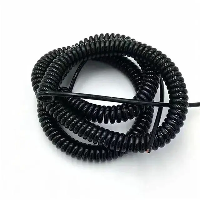 Alt view image 6 of 6 - PU Spring Shield Cable 9 10 1214 17 21 20 25 core 28 24 22 awg Stretch 1 2 3 4 5 6 7 8 11 12 Meters Spiral Telescopic Wire(Stretch 4 Meter,21 cores 26 AWG)