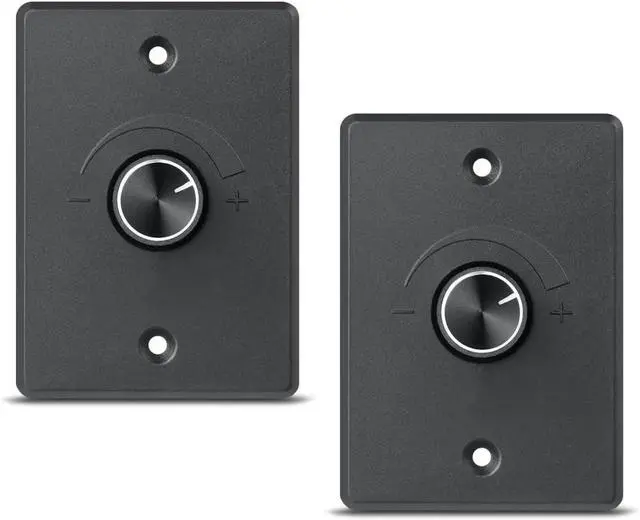 Main image of 12V Light Dimmer 12 Volt PWM LED Dimmer Switch for RV Boat Truck Camper Van Trailer Light Fixture, LED Strip Lights Rotary Knob DC12-24V (2-Pack 6A)
