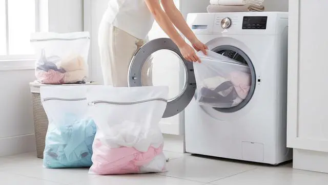 Alt view image 7 of 7 - Laundry Bags Mesh Wash Bags, Lingerie Bag for Washing Delicates, White Net, 2XXL