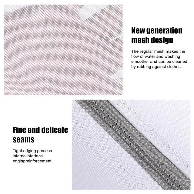 Alt view image 4 of 7 - Laundry Bags Mesh Wash Bags, Lingerie Bag for Washing Delicates, White Net, 2XXL