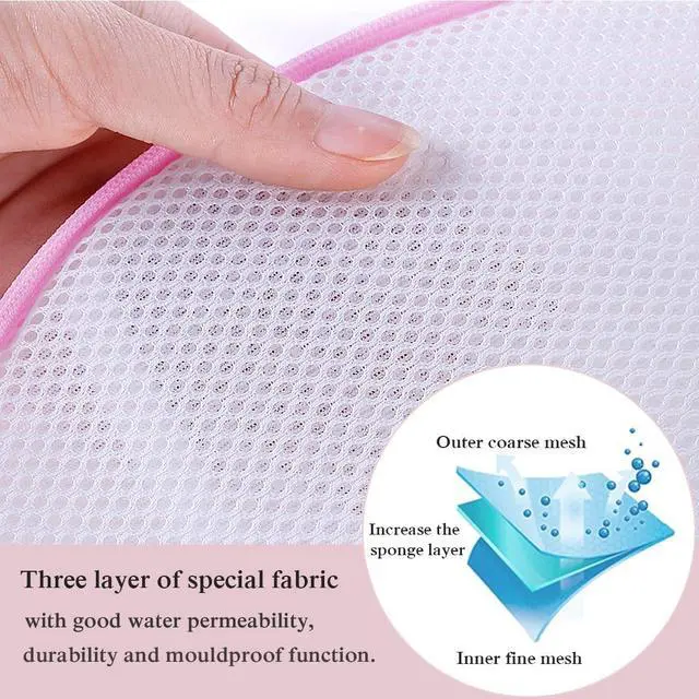 Alt view image 5 of 7 - 4 Pack Large Bra Washer Laundry Bags for Washing Machine