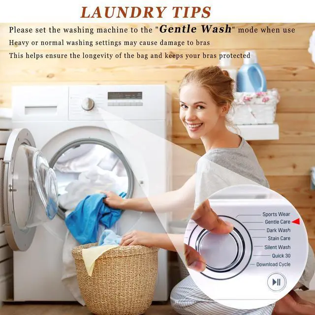Alt view image 3 of 7 - 4 Pack Large Bra Washer Laundry Bags for Washing Machine