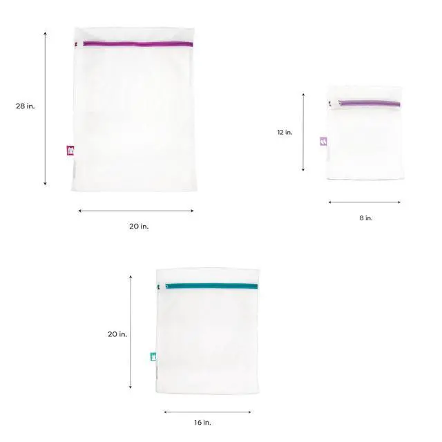 Alt view image 5 of 7 - Sanitized Treated 3 Piece Mesh Wash Bag