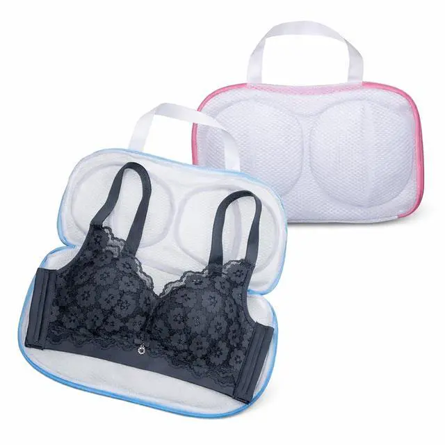 Alt view image 7 of 7 - Bra Washing Bags for Laundry 2 Pcs Bra Laundry Bag with 3D Protective Bracket & Zipper Anti-Deformation BraWash Bag for Washing Machine & Storage, Women's Delicates Underwear(Applicable to A-C Cups)
