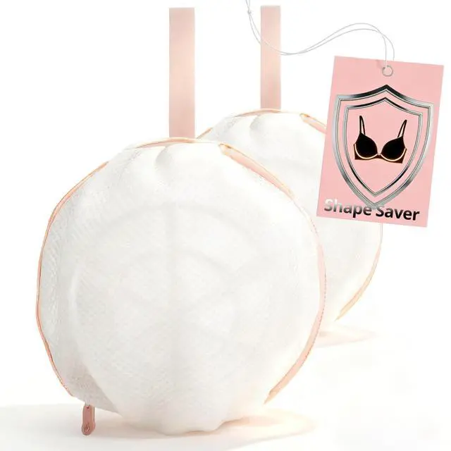 Main image of 2Pcs Bra Laundry Bags for Washer and Dryer Wash Bags Bra Lingerie Underwear