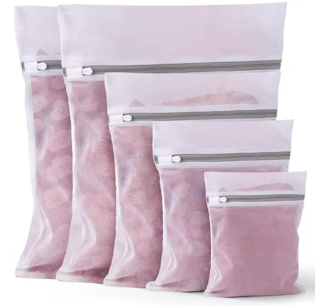 Main image of 5Pcs Laundry Bags Mesh Wash Bags, Delicate Laundry Bags for Clothes, Hosiery, Underwear, Bed linen - 5 Size