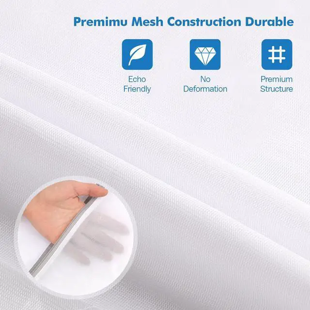 Alt view image 4 of 7 - 5Pcs Laundry Bags Mesh Wash Bags, Delicate Laundry Bags for Clothes, Hosiery, Underwear, Bed linen - 5 Size