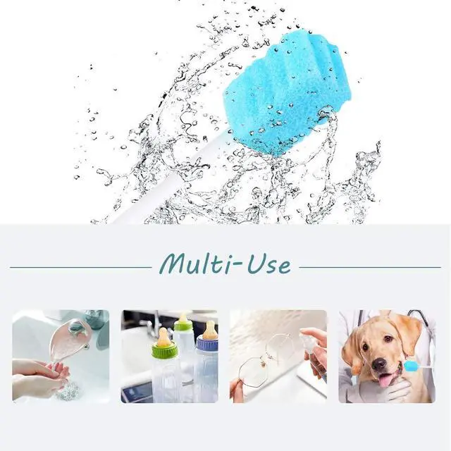 Alt view image 5 of 6 - 50 PCS Disposable Mouth Swabs Sponge - Unflavored & Sterile Oral Swabs