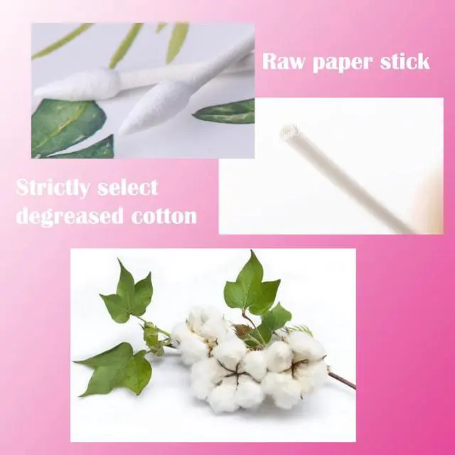 Alt view image 3 of 6 - 600PCS Precision Tips Cotton Swabs,Pointed Tips Makeup Tools, Household Cleaning, Beauty Tools & Personal Care
