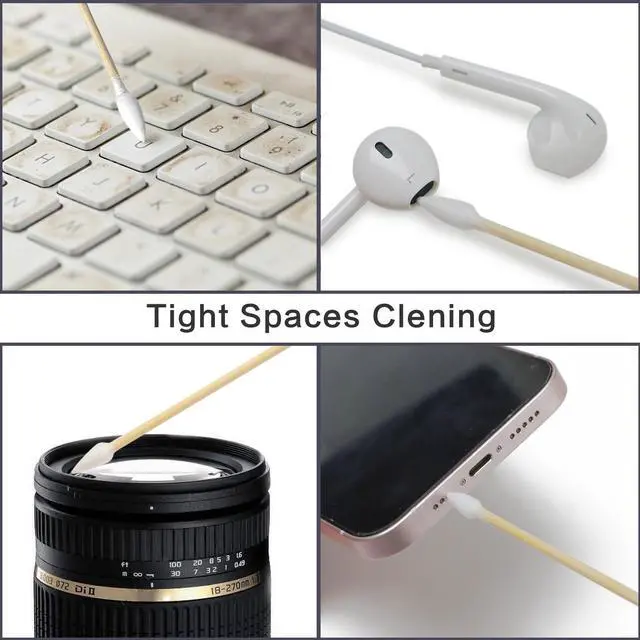 Alt view image 5 of 7 - 500 PCS 6-Inch Precision Gun Cleaning Swabs with Storage Case - Lint-Free Bamboo-Handle Long Cotton Swabs for Gun Cleaning, Makeup & Electronics