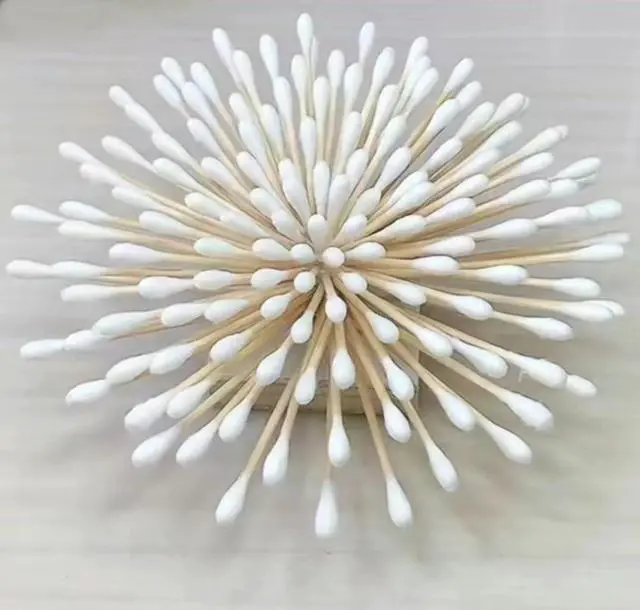 Alt view image 6 of 6 - 800Count Wood Stick Cotton Swabs, Spiral Tips, for Personal Care,Home Clean