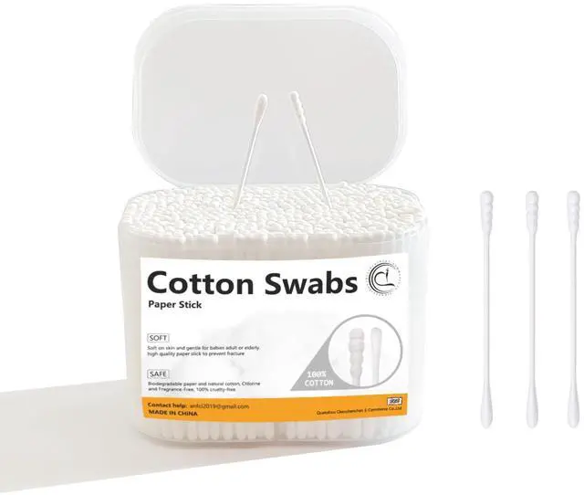 Main image of Swab with Paper Stick for Personal Care and Cleaning