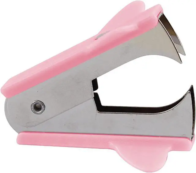 Alt view image 5 of 7 - Pink Staple Remover Tool with Non-Slip Handle, Professional Grade for School, Office, Home Use, Stapler Removals Puller Tool
