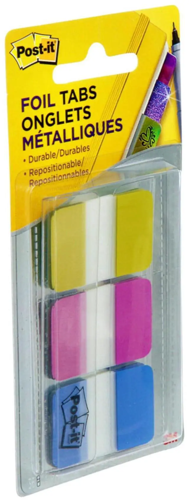 Alt view image 2 of 7 - Foil Tabs, Iridescent Colors, 36 Tabs/Pack, 1 in x 1.5 in (686-FLOPBT)