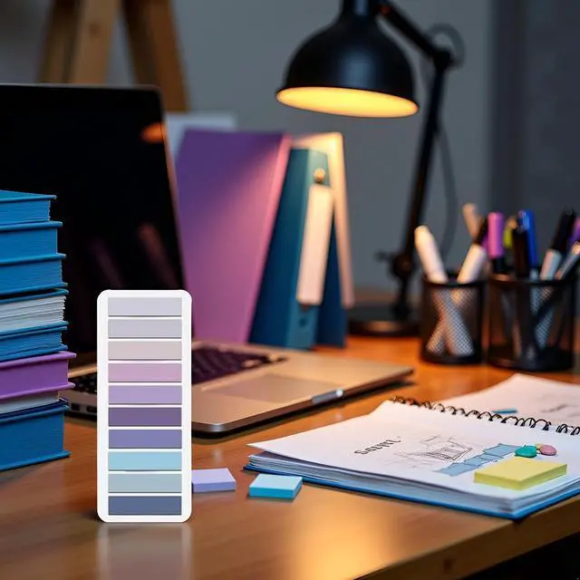 Alt view image 6 of 6 - 200 Pcs Purple Sticky Index Tabs, Page Markers Notes Tabs Writable and Repositionable Book Flags Tabs Strip Index Tabs for Page Marking Classify File