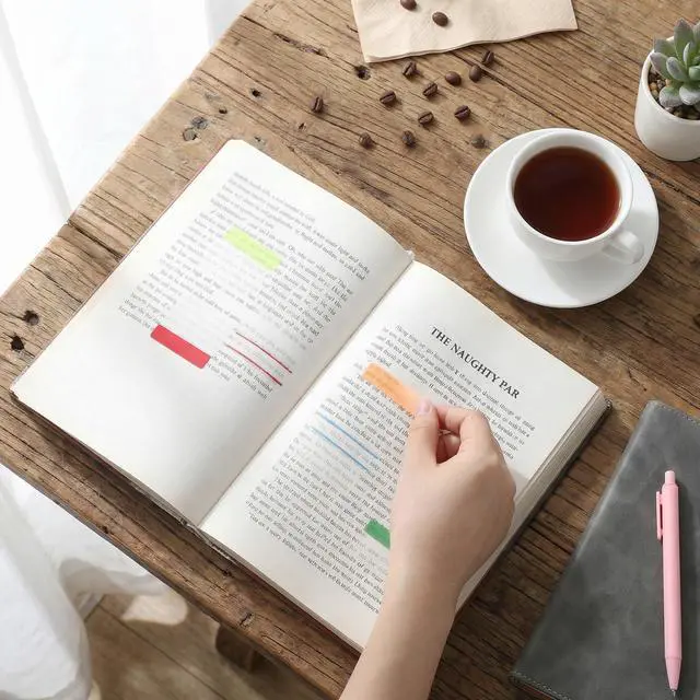 Alt view image 7 of 7 - 500 PCS Sticky Index Tabs, File Index Tabs, Colored Page Markers Repositionable Tags, Writable and Repositionable File Tab Flags, Self Adhesive Tape Flags for Books, Binders, Notebook (Multicolor, 11