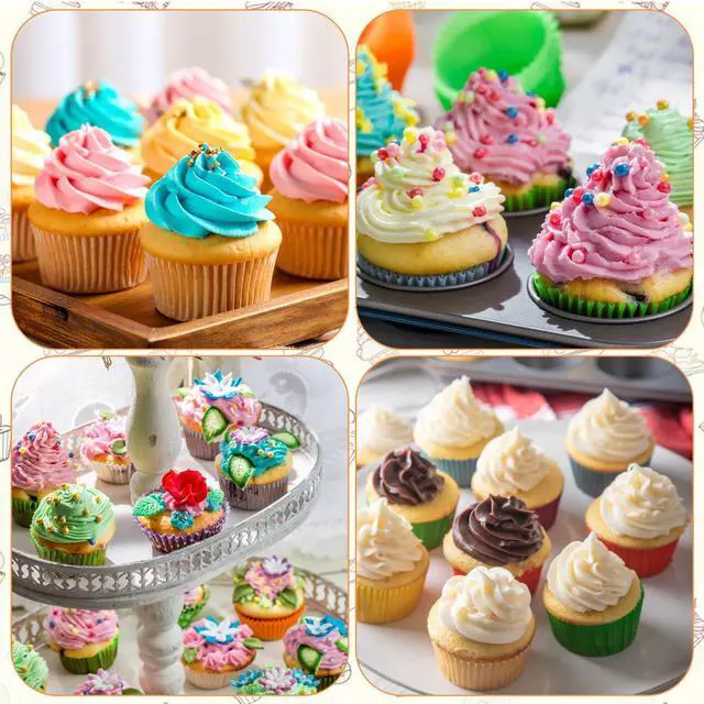 Alt view image 6 of 7 - Frosting Bags and Tips, 7 Pcs Stainless Steel Russian Nozzles Cake Icing Tools with 20 Piping Bags Frosting Pipings Kit for Pastry Fondant Cupcakes Cake Decorating