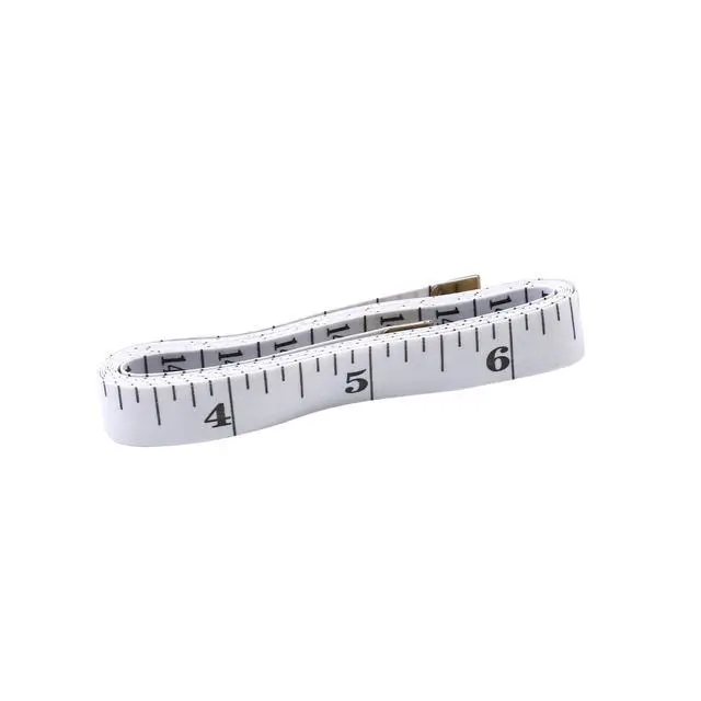 Alt view image 2 of 7 - 2-Pack Flexible Body Tape Measure with Dual Scale for Sewing & Weight Loss, Soft Vinyl Ruler with Centimeter on Reverse Side 60-inch (White)
