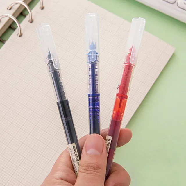 Alt view image 6 of 7 - 6 Pcs Black Ink Retractable Pens Gel Ink Pens 0.5mm Smooth Writing Pen Rolling Ball Pen for Girls Boys Women Men Office School Supplies (Black)