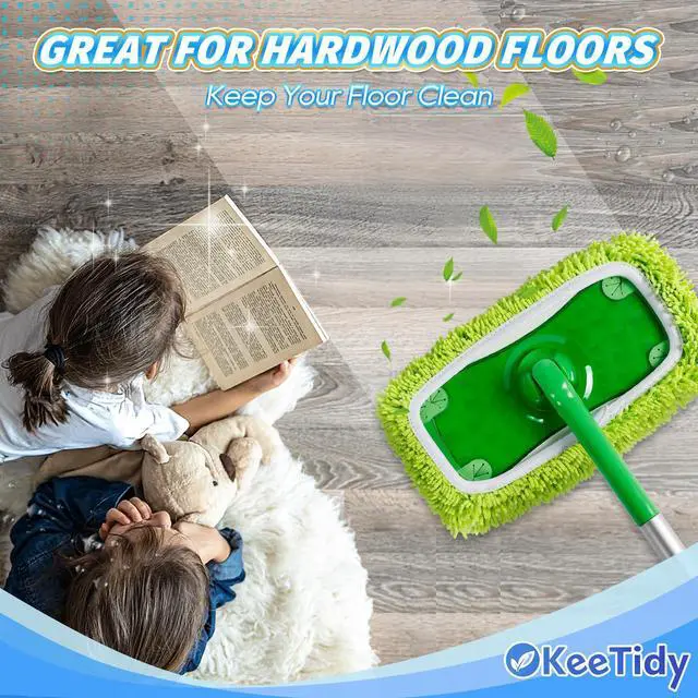Alt view image 7 of 7 - Reusable Microfiber Mop Pads Compatible with Swiffer Sweeper Mop