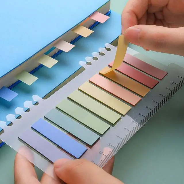 Alt view image 3 of 7 - 1200 Pieces Tabs 60 Colors Sticky Index Tabs, Writable and Repositionable File Tabs Flags for Pages or Book Markers, Reading Notes, Classify File