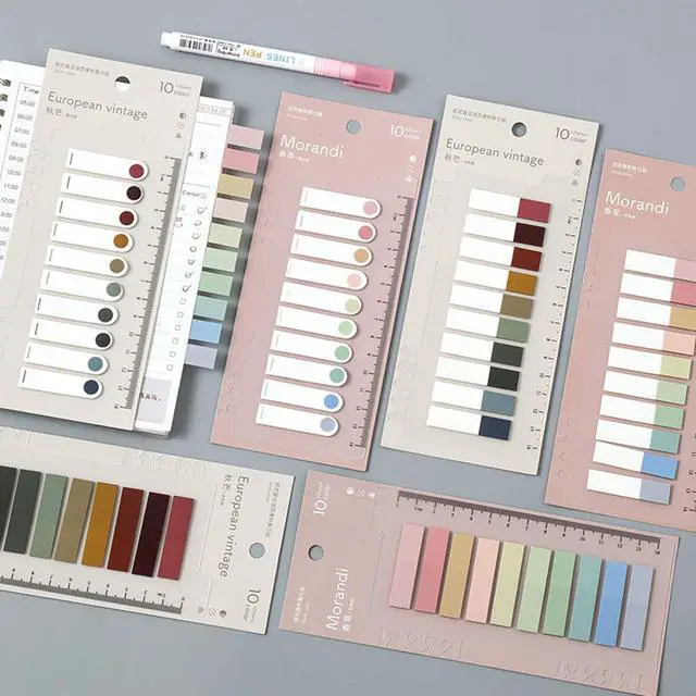 Alt view image 6 of 7 - 1200 Pieces Tabs 60 Colors Sticky Index Tabs, Writable and Repositionable File Tabs Flags for Pages or Book Markers, Reading Notes, Classify File