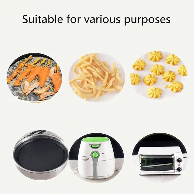 Alt view image 4 of 6 - 200 Pcs 8 Inches Parchment Rounds Precut Parchment Circles Baking Paper Liners for Oven, Pans, Air Fryer