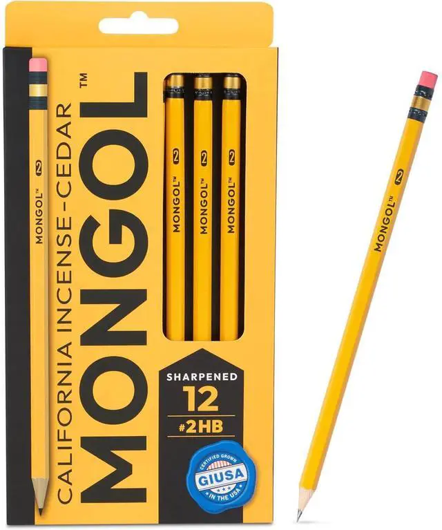 Main image of Classic Incense Cedar #2 Pencil - 12-Pack Pre-sharpened, European Graphite Core, US Grown Cedar, Smudge Free Eraser Nontoxic PMA Certified