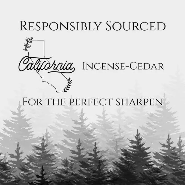 Alt view image 4 of 7 - Classic Incense Cedar #2 Pencil - 12-Pack Pre-sharpened, European Graphite Core, US Grown Cedar, Smudge Free Eraser Nontoxic PMA Certified