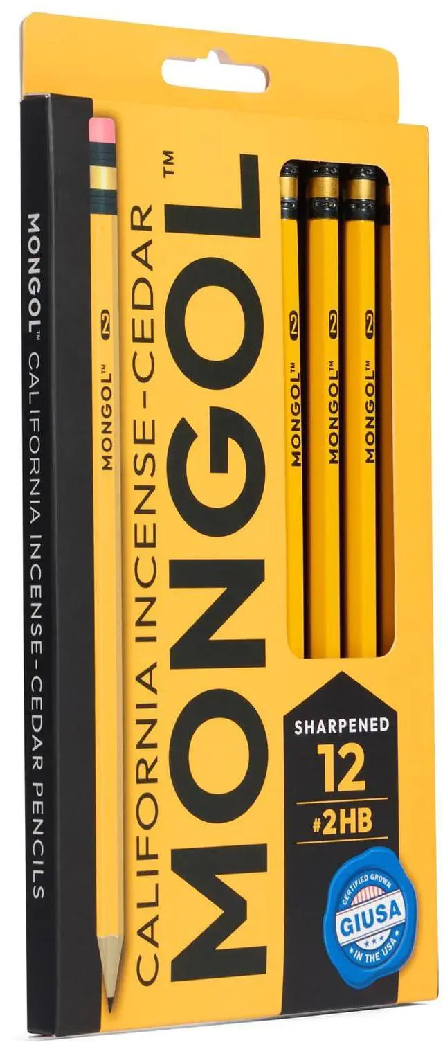 Alt view image 6 of 7 - Classic Incense Cedar #2 Pencil - 12-Pack Pre-sharpened, European Graphite Core, US Grown Cedar, Smudge Free Eraser Nontoxic PMA Certified