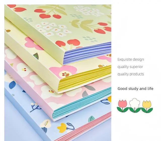 Alt view image 4 of 7 - Folder Organizer Expanding File Folder Patternted - Accordion Document Organizer with 6 Pockets and Labels, Waterproof A4/Letter Size for School Office Home (Green Floral)
