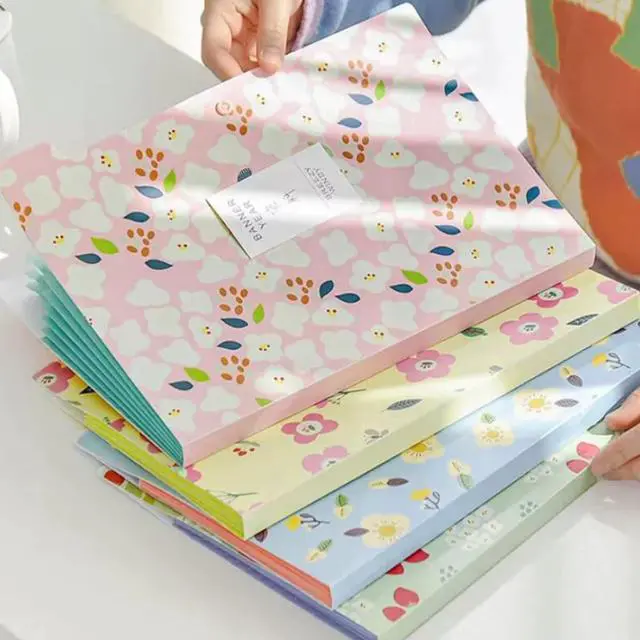 Alt view image 5 of 7 - Folder Organizer Expanding File Folder Patternted - Accordion Document Organizer with 6 Pockets and Labels, Waterproof A4/Letter Size for School Office Home (Green Floral)