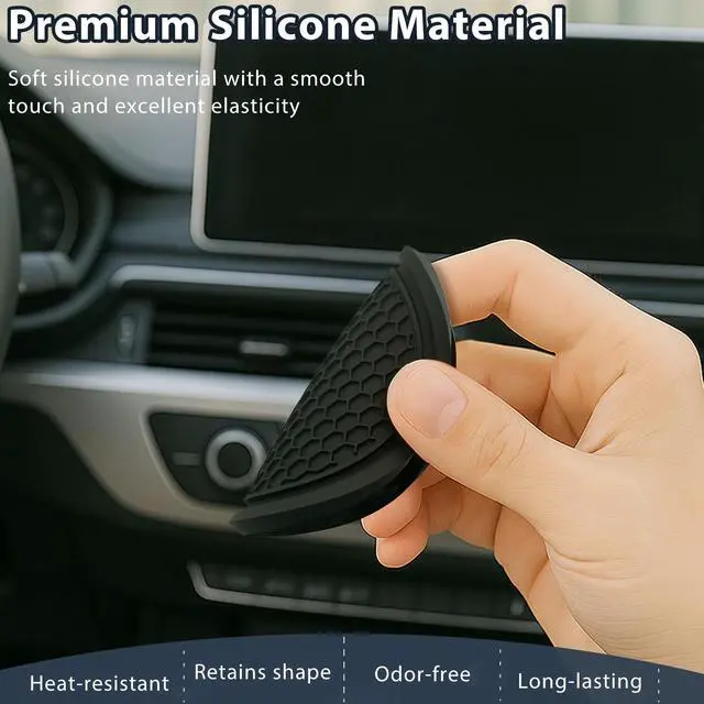 Alt view image 5 of 7 - Car Cup Coaster 6PCS Universal Silicone Non-Slip Drink Holder Inserts for Car Interior Decorative Anti-Spill Coaster Set for Auto, Home, Office Use