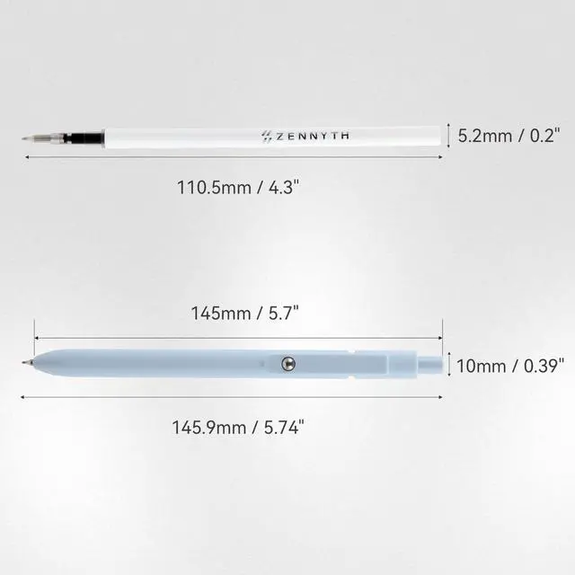 Alt view image 2 of 7 - Morandi Gel Ink Pens Set, Black Ink, 5 Pack