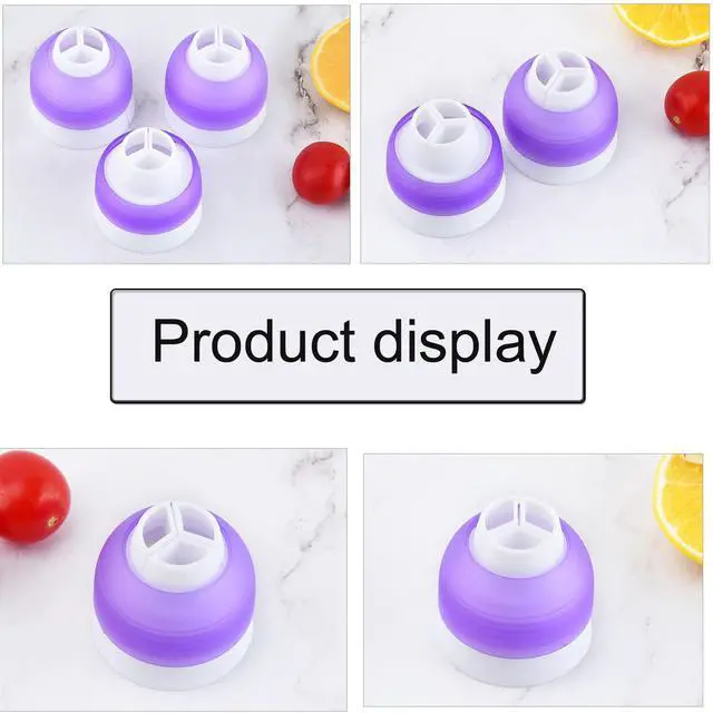 Alt view image 3 of 7 - 2 Pack Piping Bag Couplers Adapter Swirl Twist 3 Color Decorating Kit Tool for Icing Frosting Tips Russian Flower Mouth Nozzles Disposable Reusable Pastry Bags Cake Cupcake