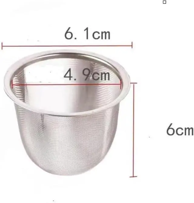 Alt view image 6 of 6 - Stainless Steel Tea Infuser Mesh Strainer, Silver 6cm Metal Teapot Replacement Mesh Strainer, Tea Steeper Basket Filter Mug, Cup, Teapot Accessories, Cup Accessories