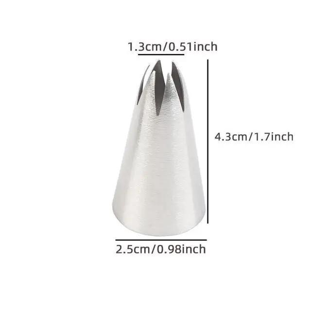 Alt view image 2 of 7 - 8Pcs Flower Piping Tips Set Stainless Steel Baking Tools Cookies, Cupcakes Rose & Wedding Cake Decorating Icing & Frosting Pastry Nozzles Yiont