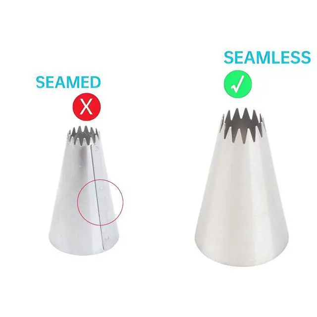 Alt view image 4 of 7 - 8Pcs Flower Piping Tips Set Stainless Steel Baking Tools Cookies, Cupcakes Rose & Wedding Cake Decorating Icing & Frosting Pastry Nozzles Yiont