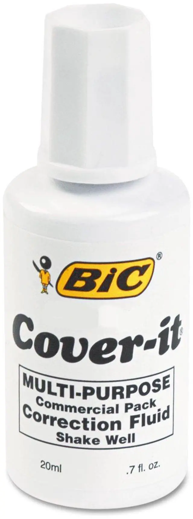 Main image of Cover-It Correction Fluid, 20 Milliliter Bottle, White, 1/Each (WOC12-WE)
