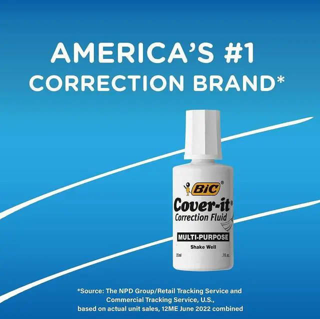 Alt view image 2 of 4 - Cover-It Correction Fluid, 20 Milliliter Bottle, White, 1/Each (WOC12-WE)