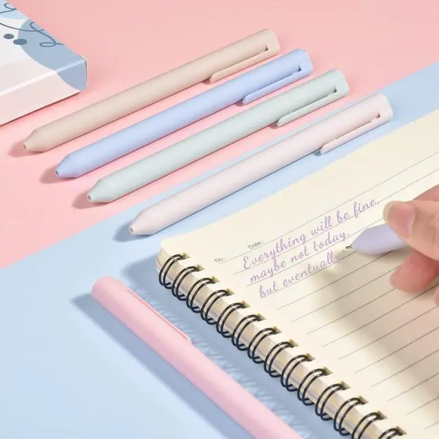 Alt view image 5 of 7 - 6Pcs Colored Gel Pens, Pastel Ink Colors, Quick Dry Ink Pen Fine Point 0.5mm Smooth Writing for School Supplies Journaling Notetaking Stationery
